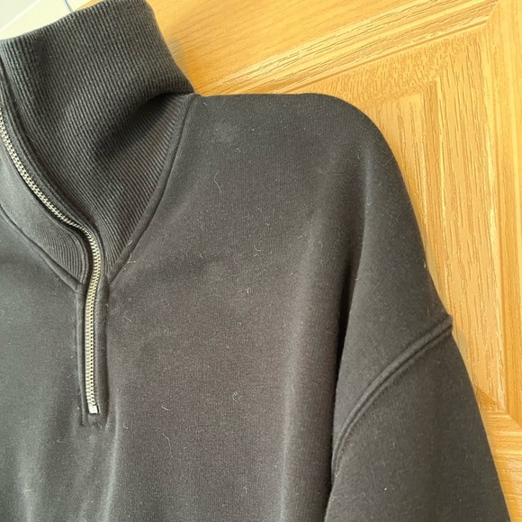 Athleta Top Cozy Karma Quarter Zip Sweatshirt Pullover - Picture 7 of 10